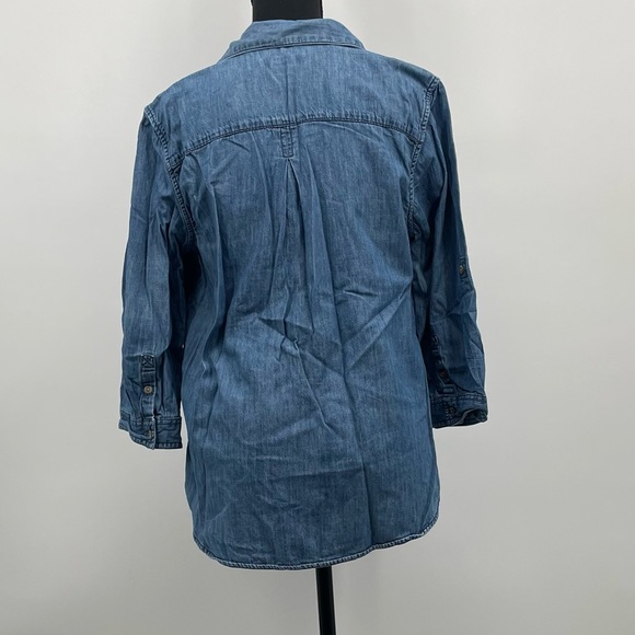 Vintage Liz Claiborne Denim Blouse - Picture 3 of 6